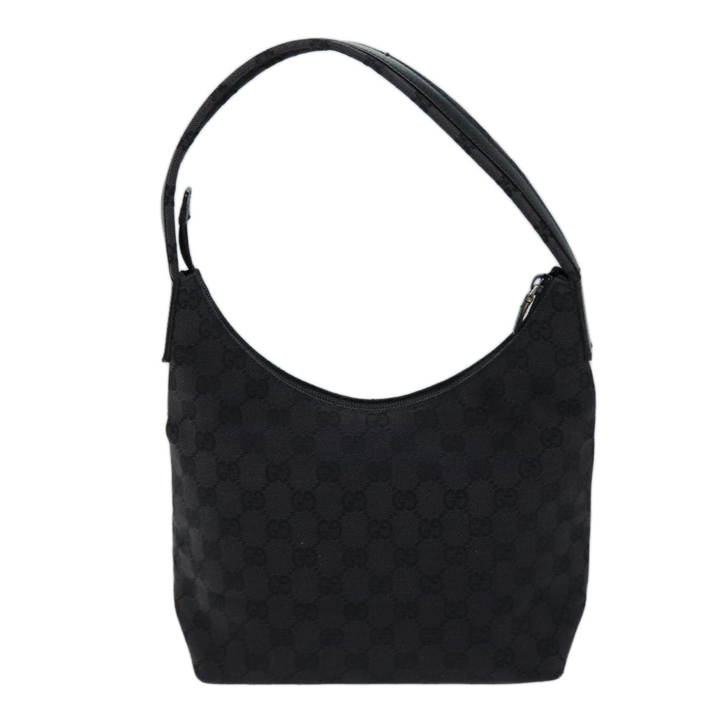 GUCCI GG Canvas Shoulder Bag Black 001 3386 1705 73127