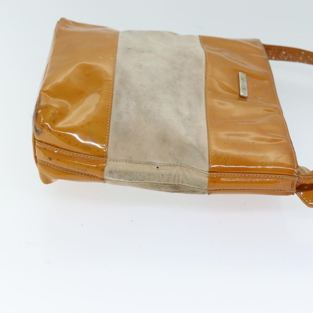 GUCCI Shoulder Bag Patent leather Orange 73145