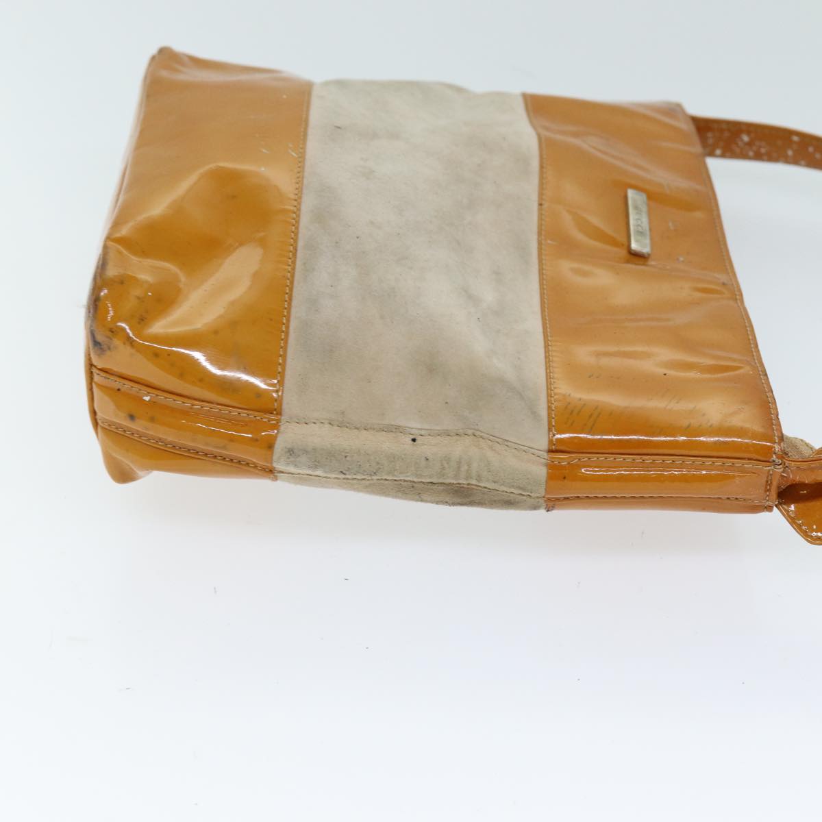 GUCCI Shoulder Bag Patent leather Orange 73145