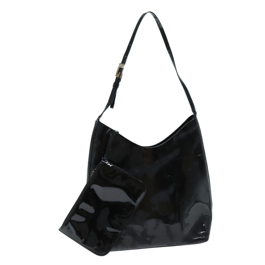 GUCCI Shoulder Bag Patent leather Black 73146