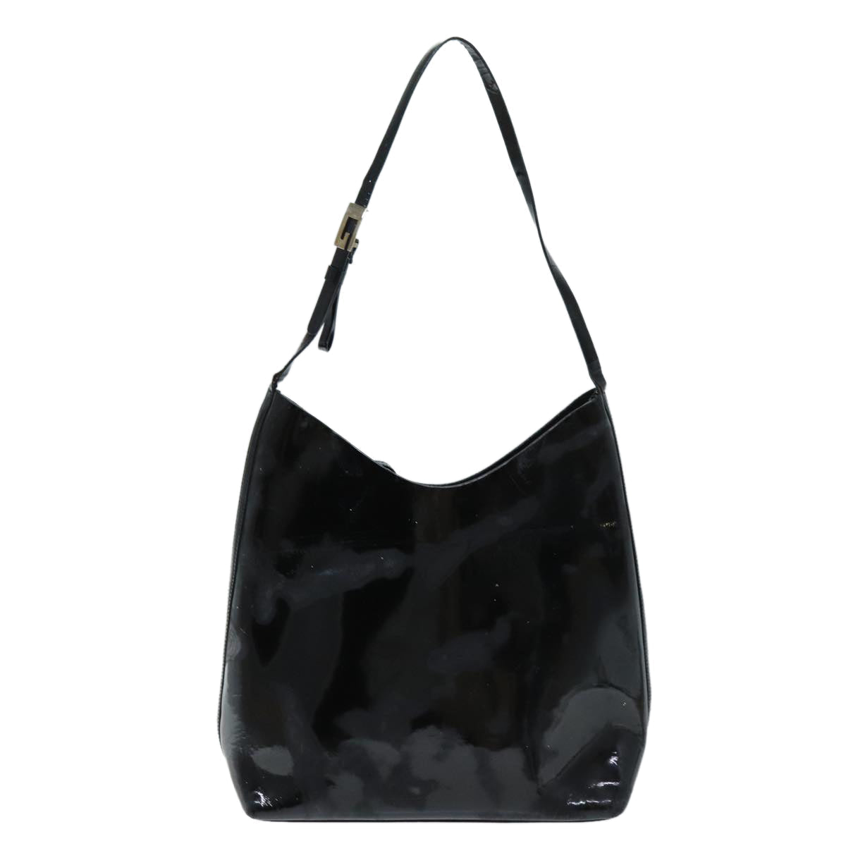 GUCCI Shoulder Bag Patent leather Black 73146