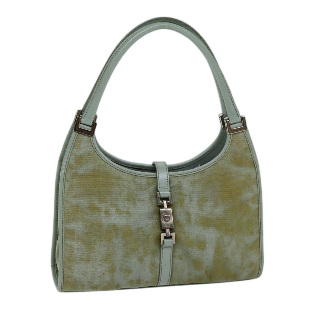 GUCCI Jackie Shoulder Bag Nylon Green 002 1068 73149