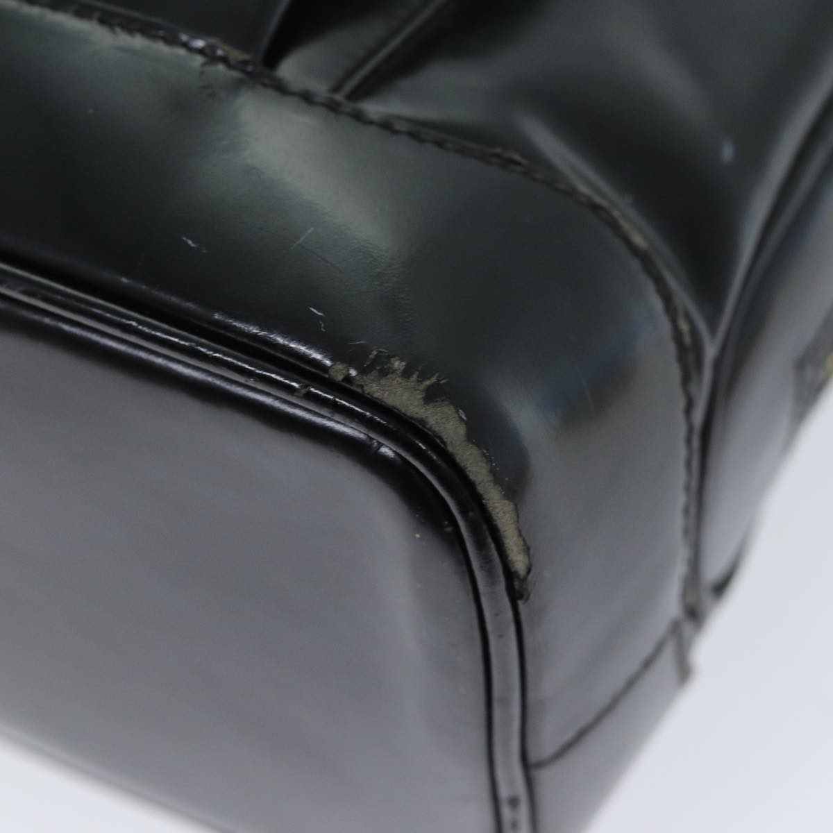 GUCCI Shoulder Bag Patent leather Black 001 090 1649 73156