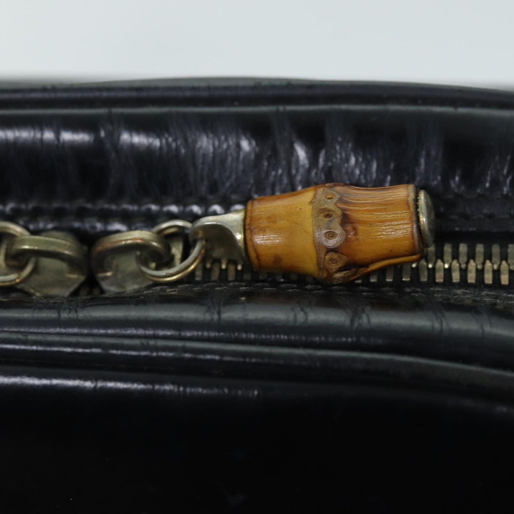 GUCCI Shoulder Bag Patent leather Black 001 090 1649 73156