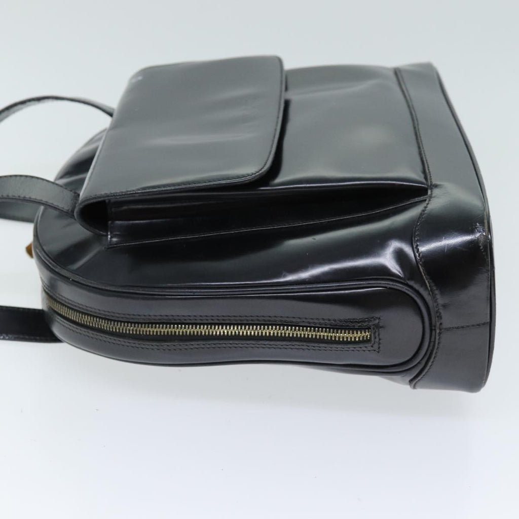 GUCCI Shoulder Bag Patent leather Black 001 090 1649 73156