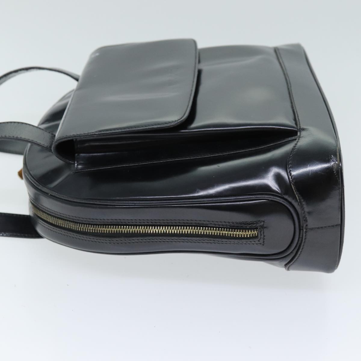 GUCCI Shoulder Bag Patent leather Black 001 090 1649 73156