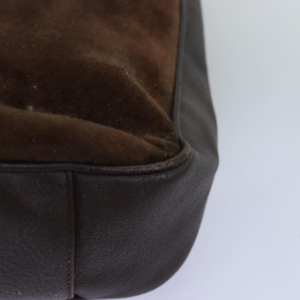 GUCCI Bamboo Shoulder Bag Leather 2way Brown 001 1781 1577 73162