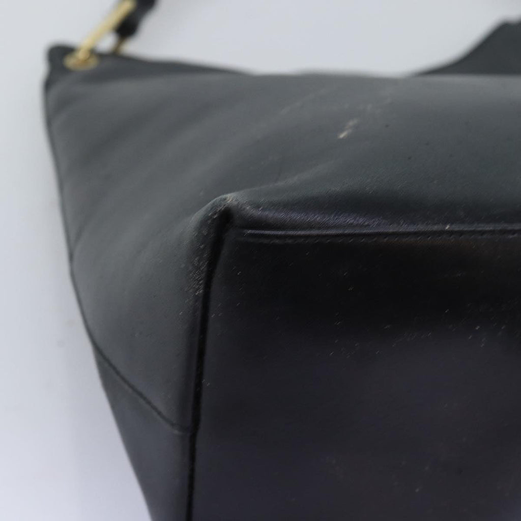 GUCCI Bamboo Shoulder Bag Leather Black 0013006 73163