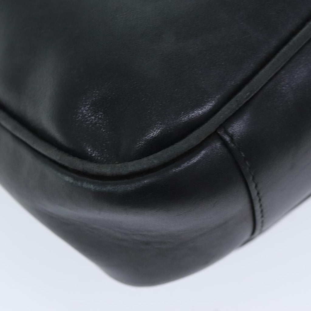 GUCCI Bamboo Shoulder Bag Leather 2way Black 73164