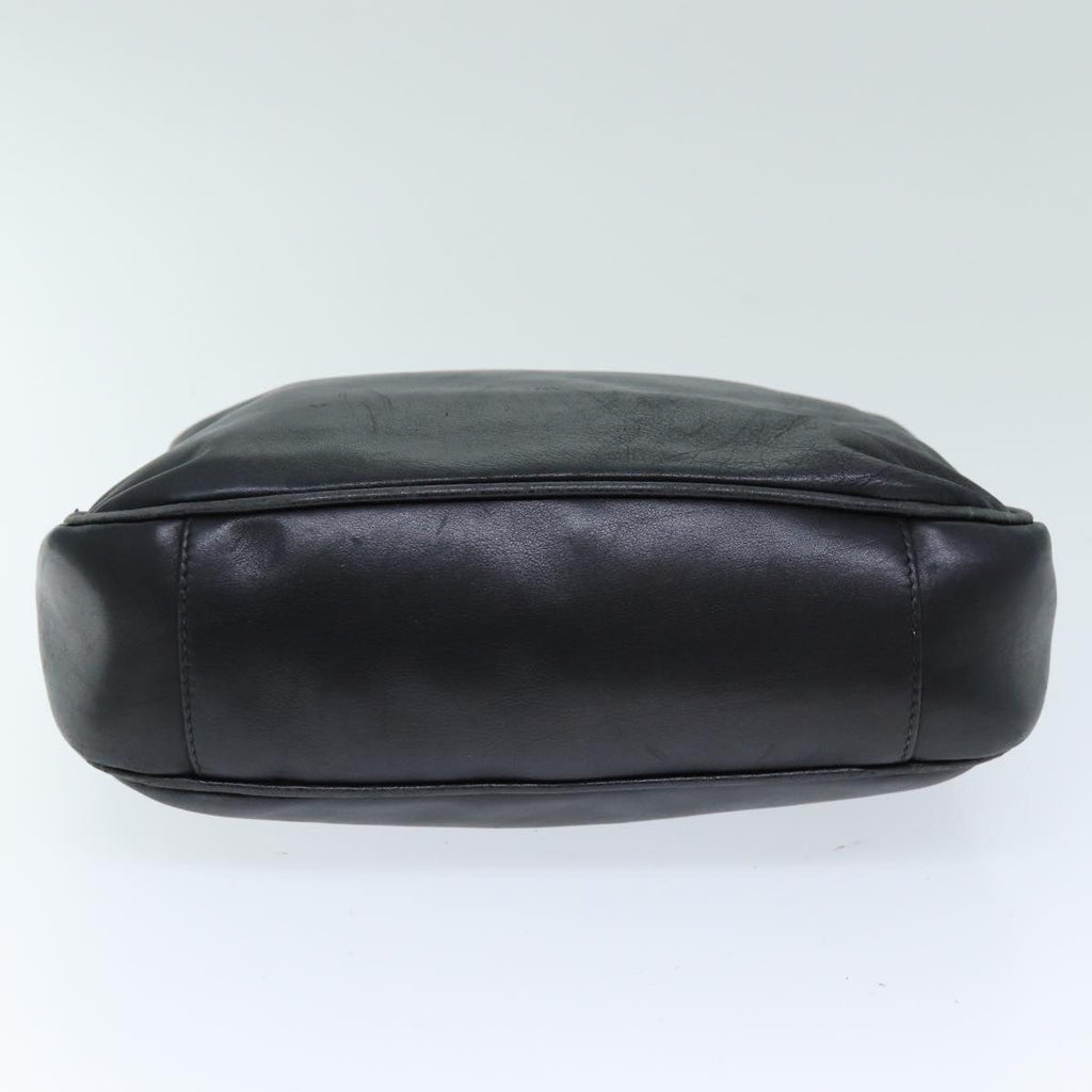GUCCI Bamboo Shoulder Bag Leather 2way Black 73164