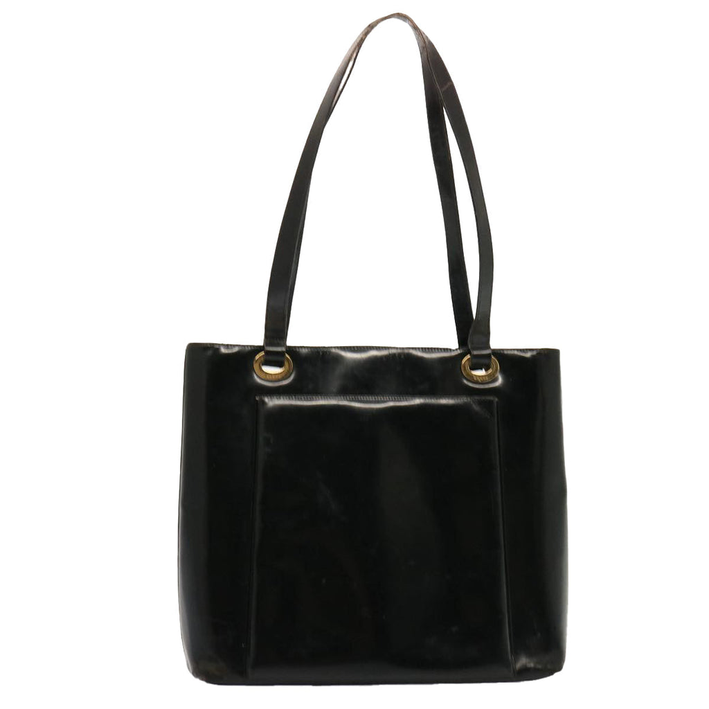 GUCCI Tote Bag Patent leather Black 73166
