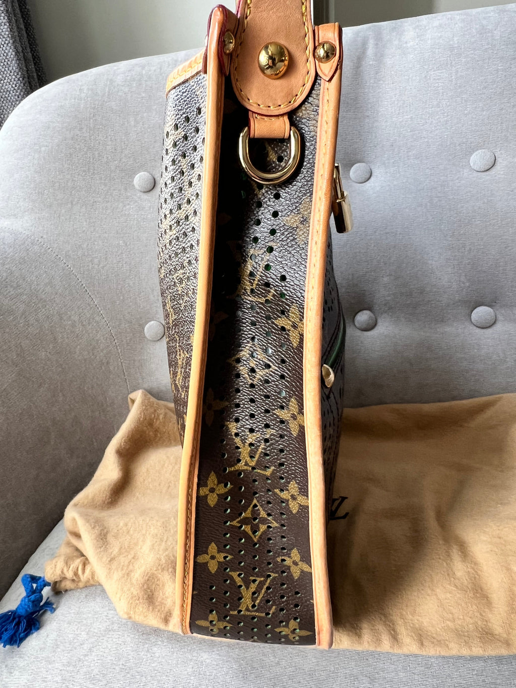 Louis Vuitton Perforated Monogram Green Musette Bag