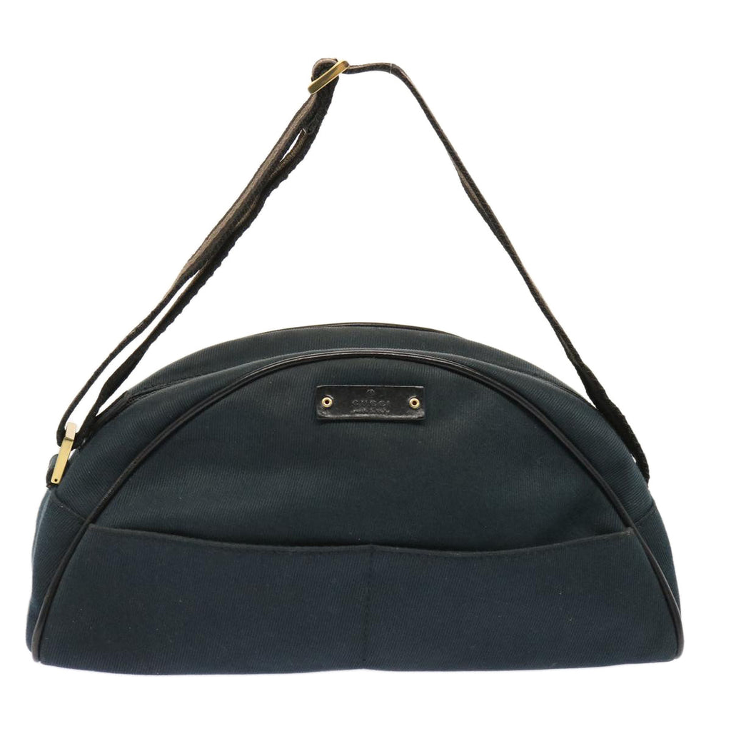 GUCCI Shoulder Bag Canvas Navy 90781 73223