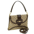 GUCCI GG Canvas Shoulder Bag 2way Beige 73227