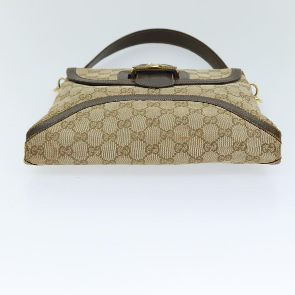 GUCCI GG Canvas Shoulder Bag 2way Beige 73227