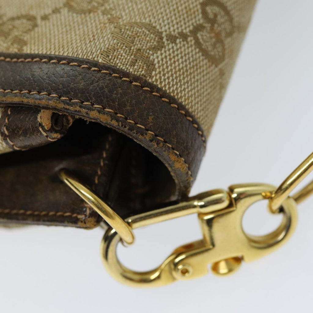 GUCCI GG Canvas Shoulder Bag 2way Beige 73227