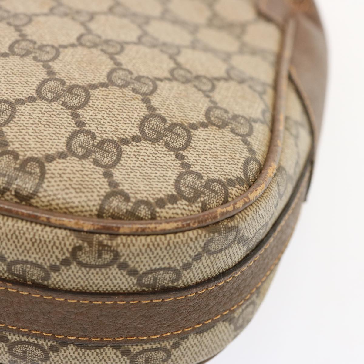 GUCCI GG Supreme Shoulder Bag PVC Beige 001 41 4425 73228