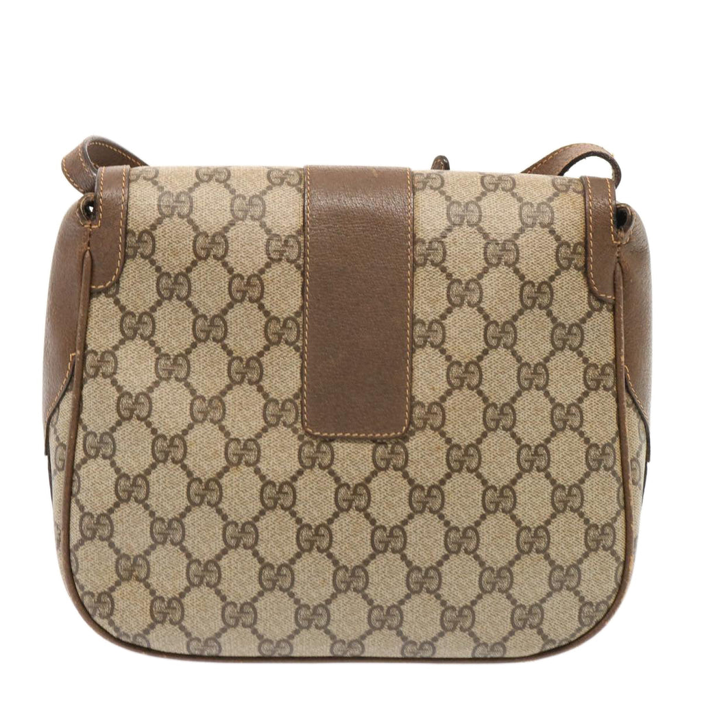 GUCCI GG Supreme Shoulder Bag PVC Beige 001 41 4425 73228