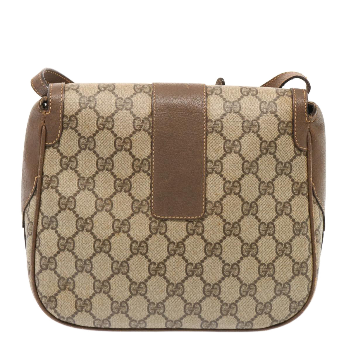 GUCCI GG Supreme Shoulder Bag PVC Beige 001 41 4425 73228