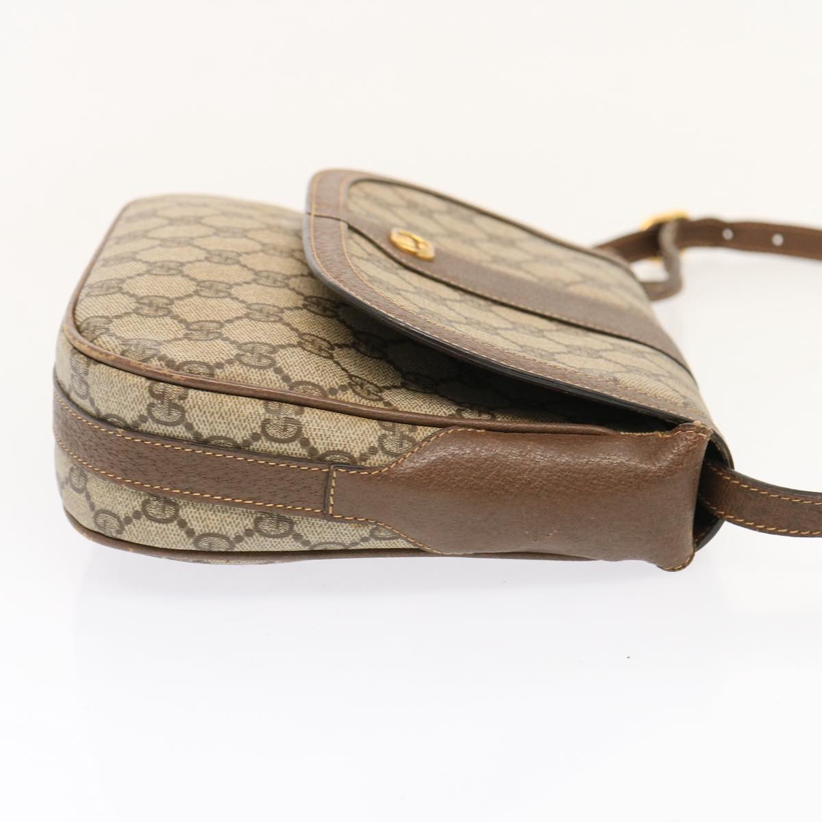 GUCCI GG Supreme Shoulder Bag PVC Beige 001 41 4425 73228