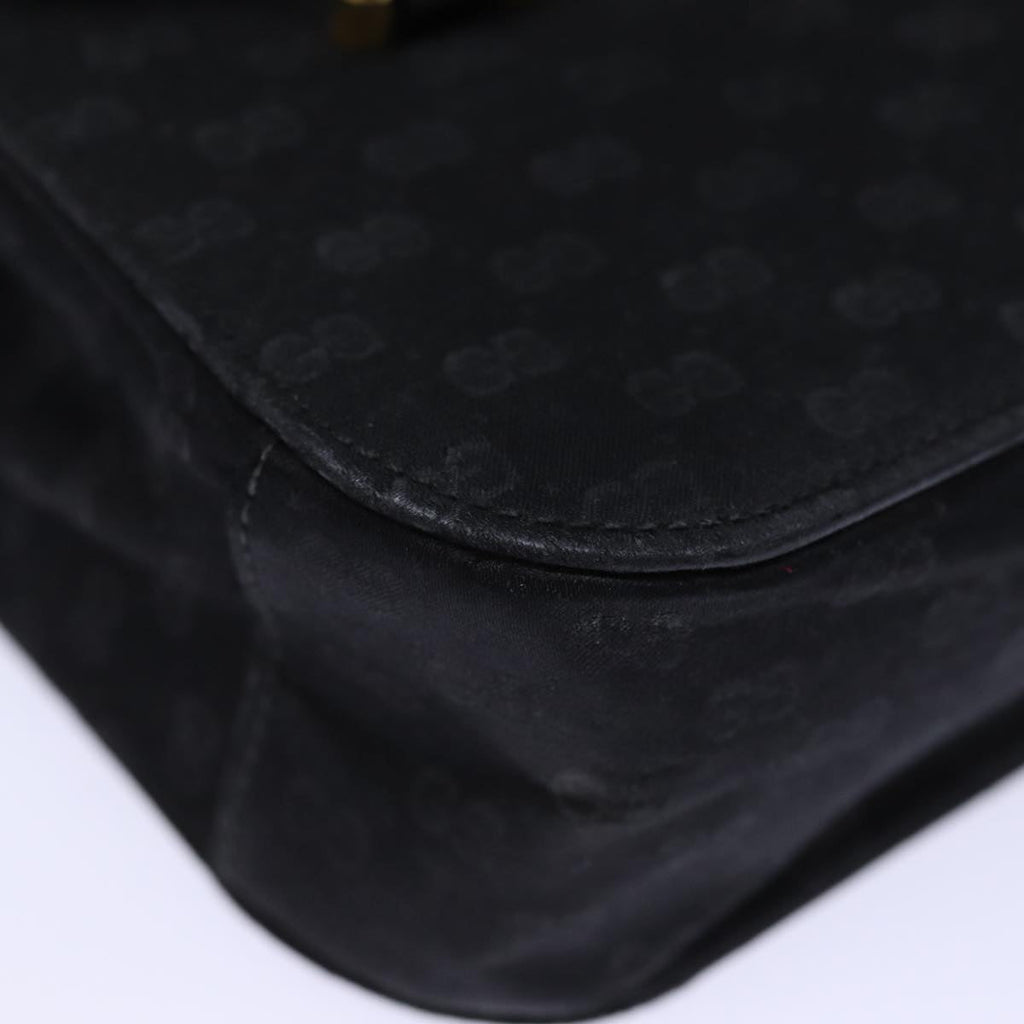 GUCCI Micro GG Canvas Hand Bag Black 73229