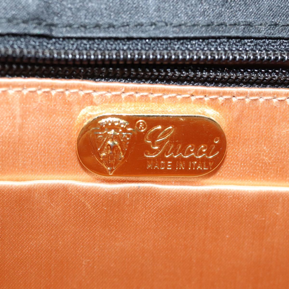 GUCCI Micro GG Canvas Hand Bag Black 73229