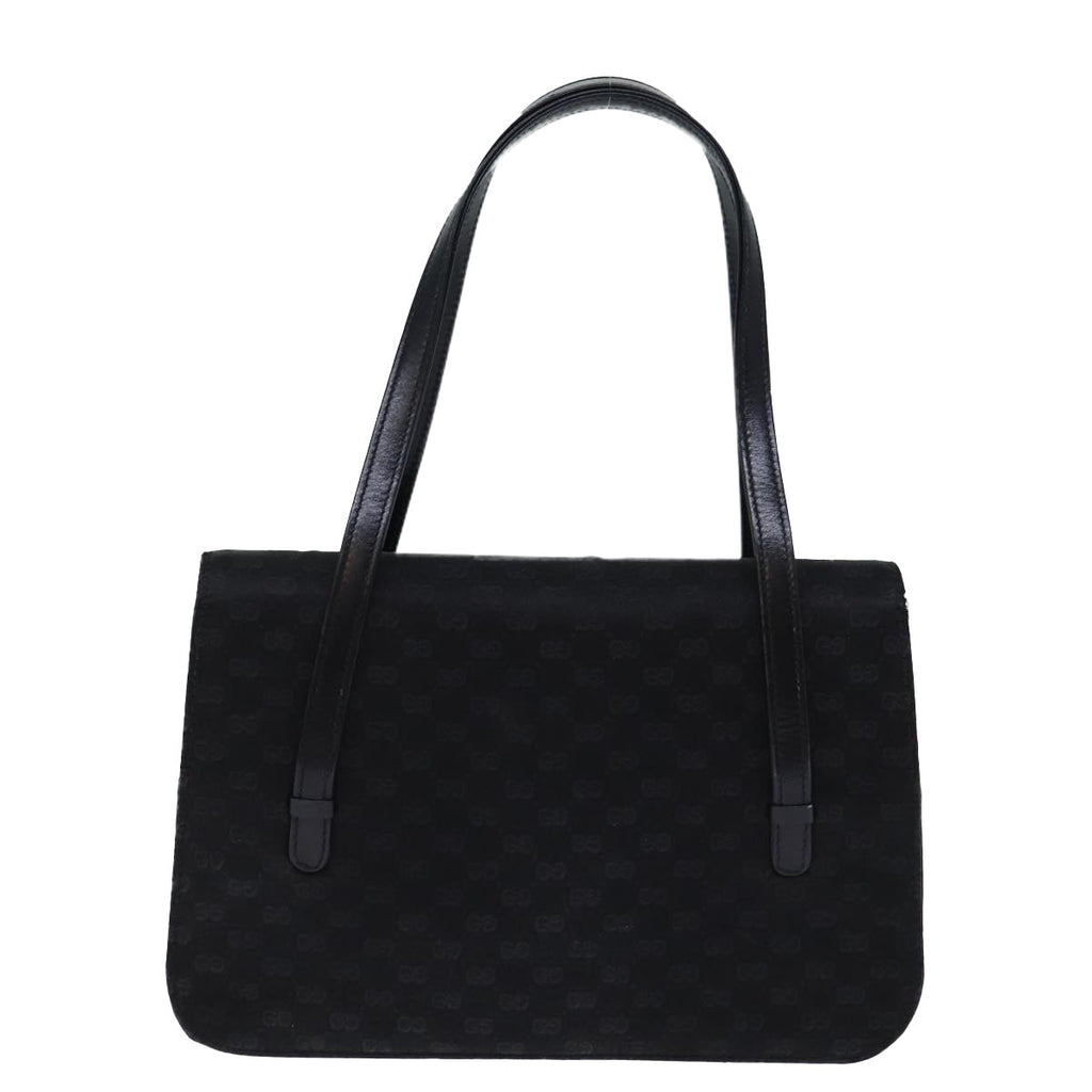 GUCCI Micro GG Canvas Hand Bag Black 73229