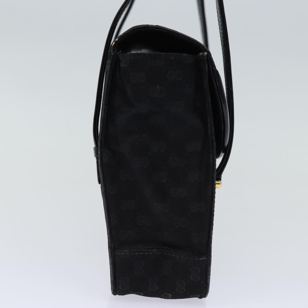 GUCCI Micro GG Canvas Hand Bag Black 73229