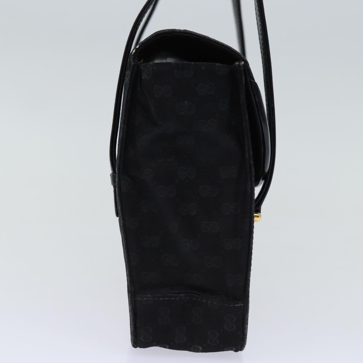 GUCCI Micro GG Canvas Hand Bag Black 73229