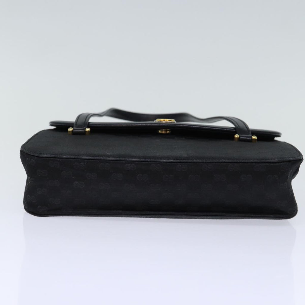 GUCCI Micro GG Canvas Hand Bag Black 73229