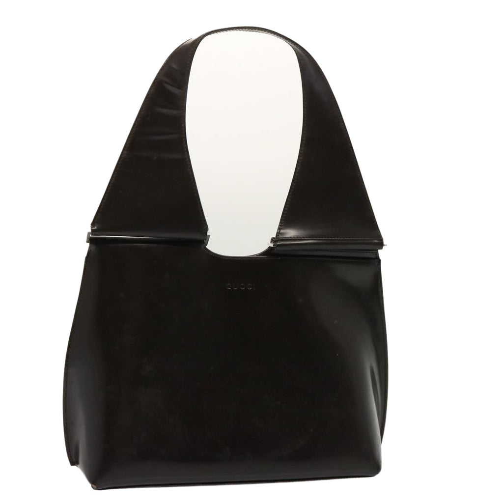 GUCCI Shoulder Bag Patent leather Brown 001 3115 73230