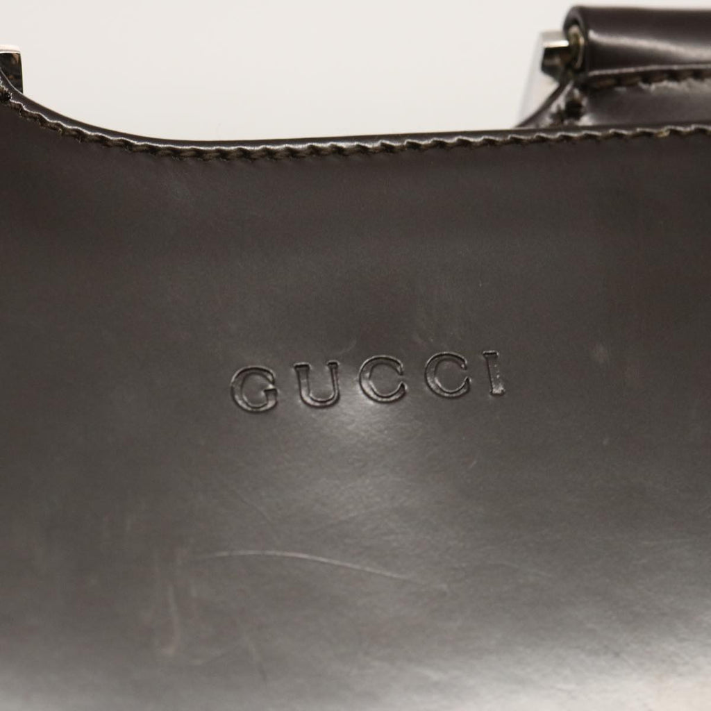GUCCI Shoulder Bag Patent leather Brown 001 3115 73230
