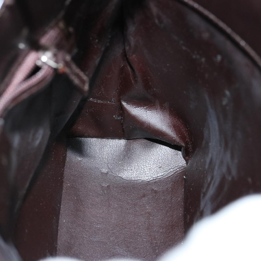 GUCCI Shoulder Bag Patent leather Brown 001 3115 73230