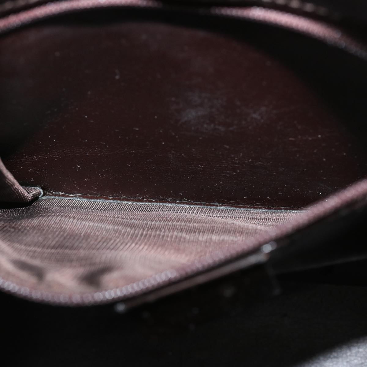 GUCCI Shoulder Bag Patent leather Brown 001 3115 73230