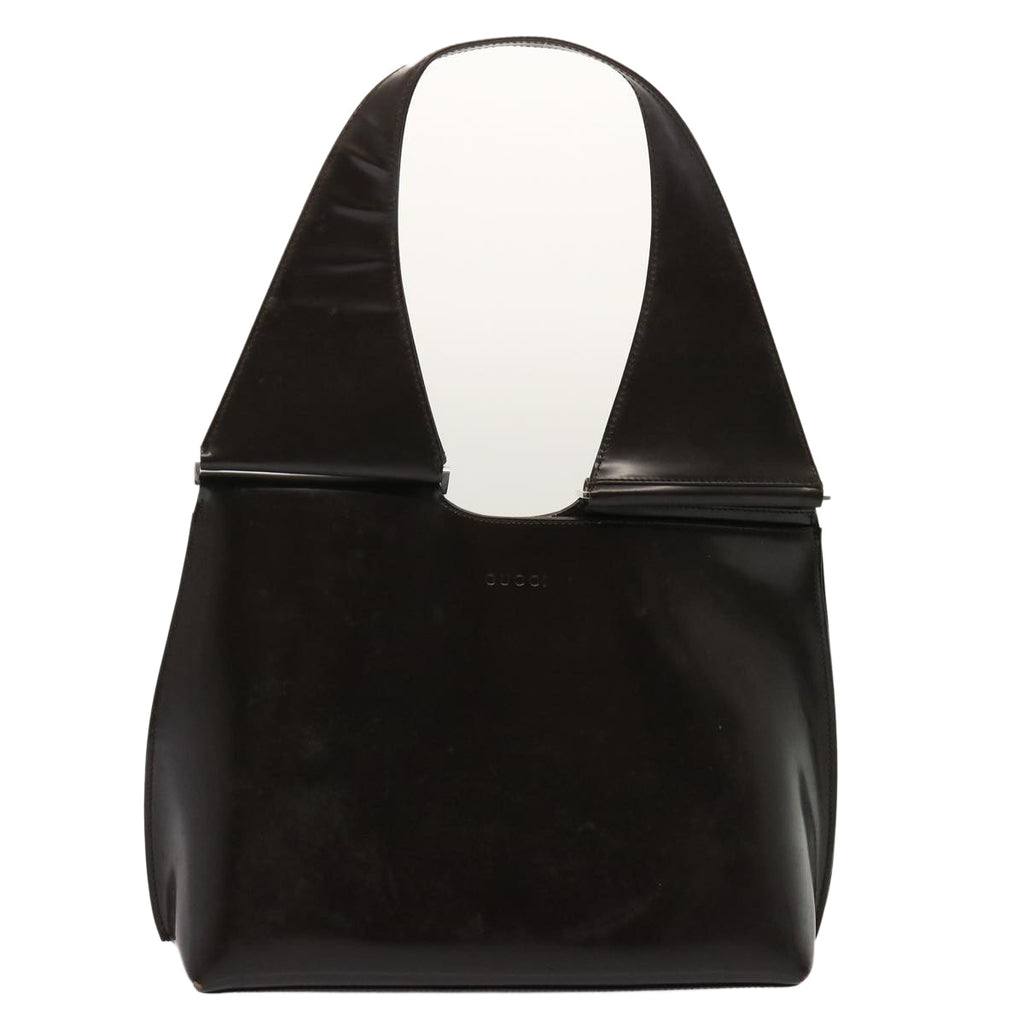 GUCCI Shoulder Bag Patent leather Brown 001 3115 73230