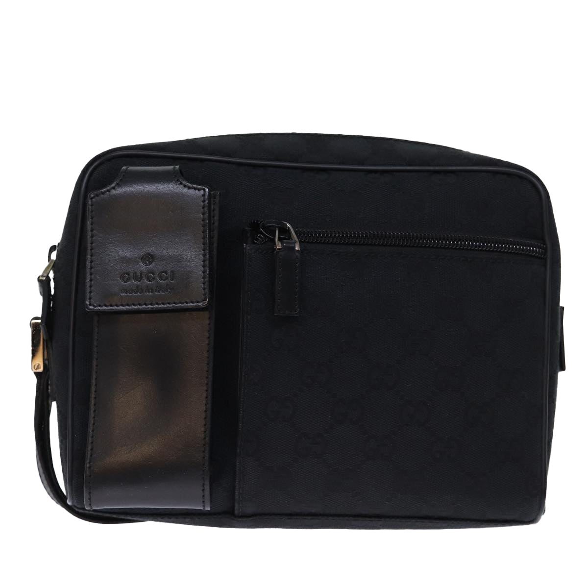 GUCCI GG Canvas Clutch Bag Black 018 1616 73233