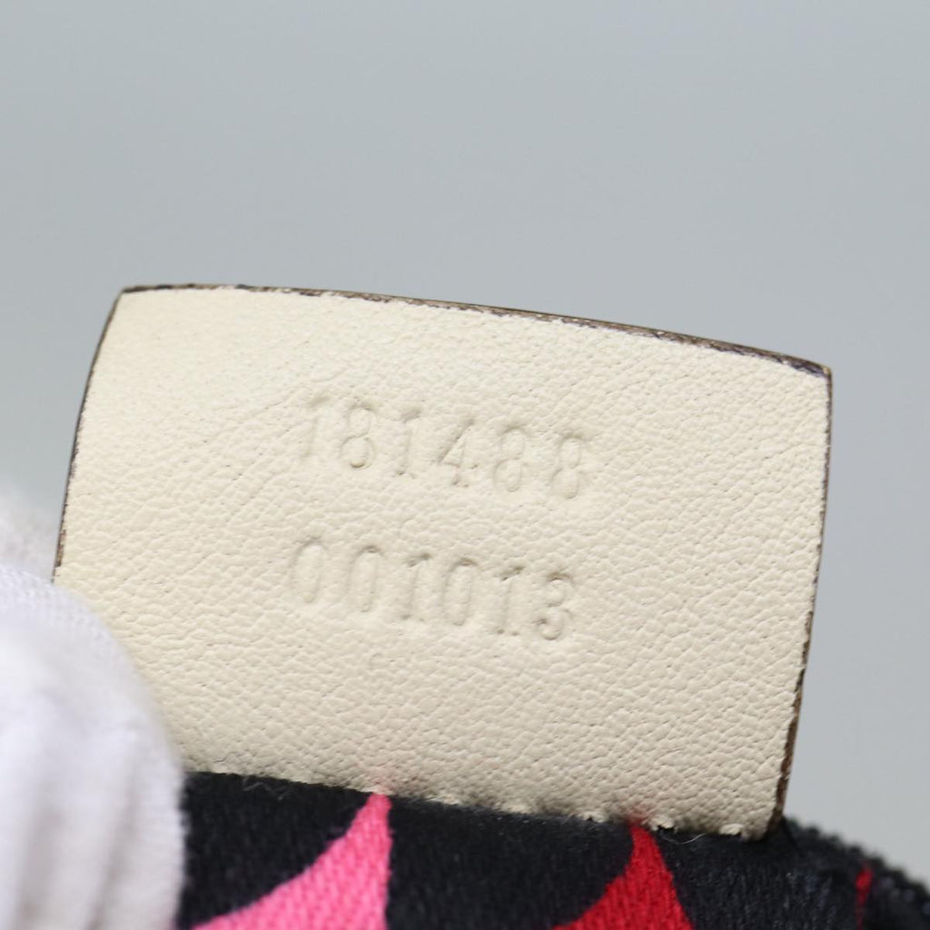 GUCCI Hand Bag Leather White 181488 73235