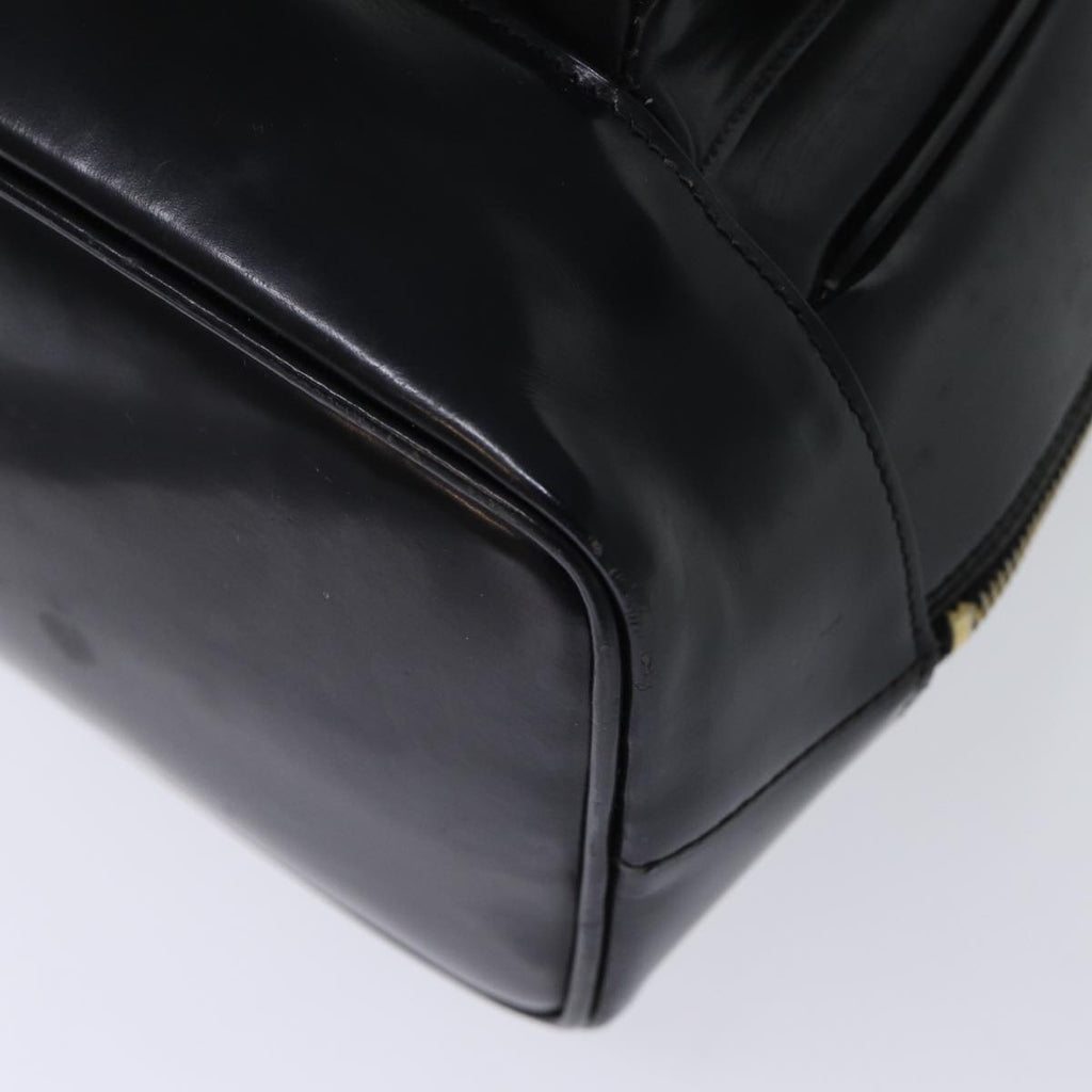 GUCCI Bamboo Body Bag Patent leather Black 73357
