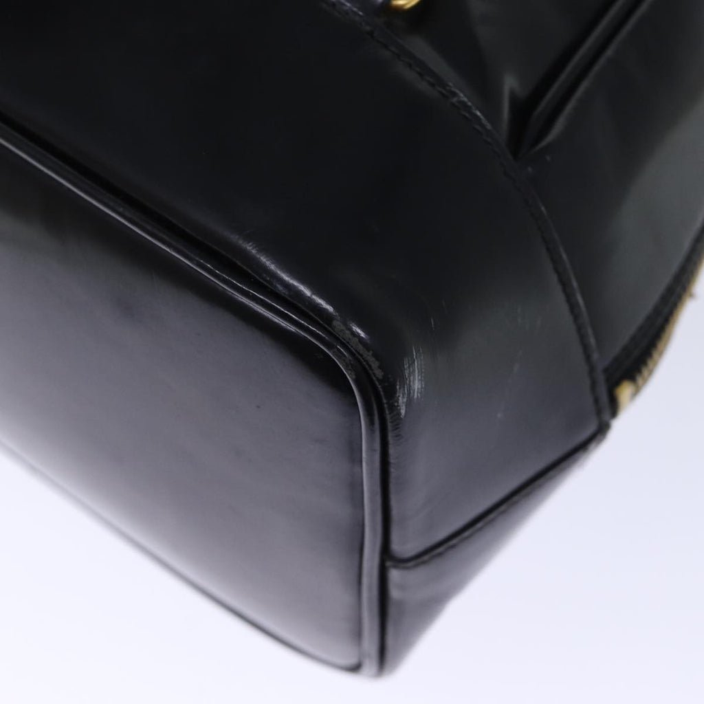 GUCCI Bamboo Body Bag Patent leather Black 73357