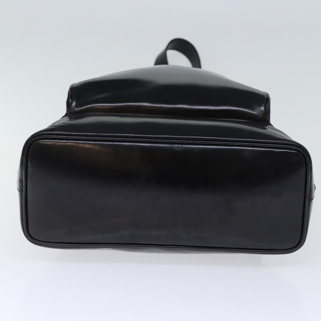 GUCCI Bamboo Body Bag Patent leather Black 73357
