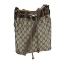 GUCCI GG Supreme Web Sherry Line Shoulder Bag PVC Beige 14 02 034 73361