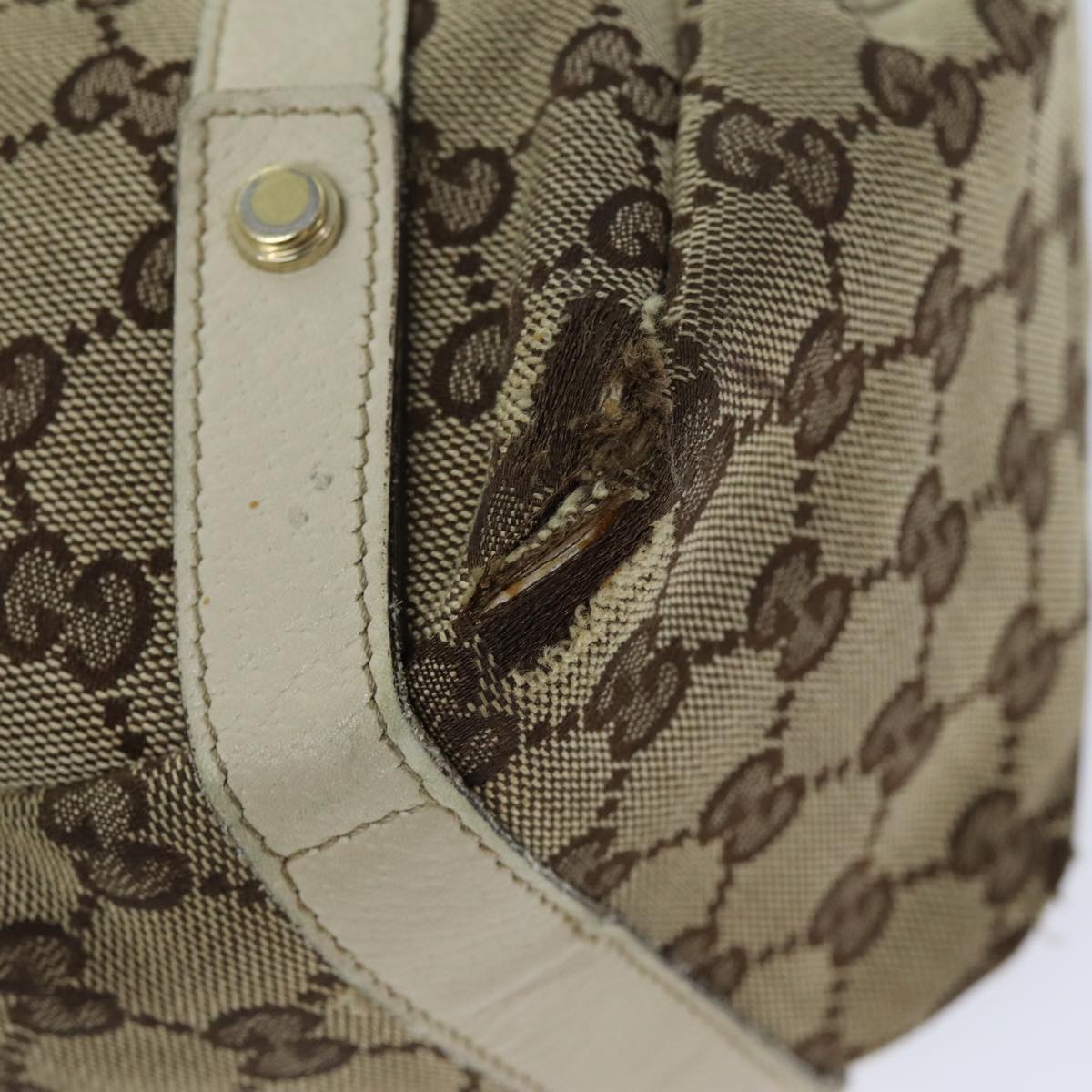 GUCCI GG Canvas Tote Bag Beige 130736 73364