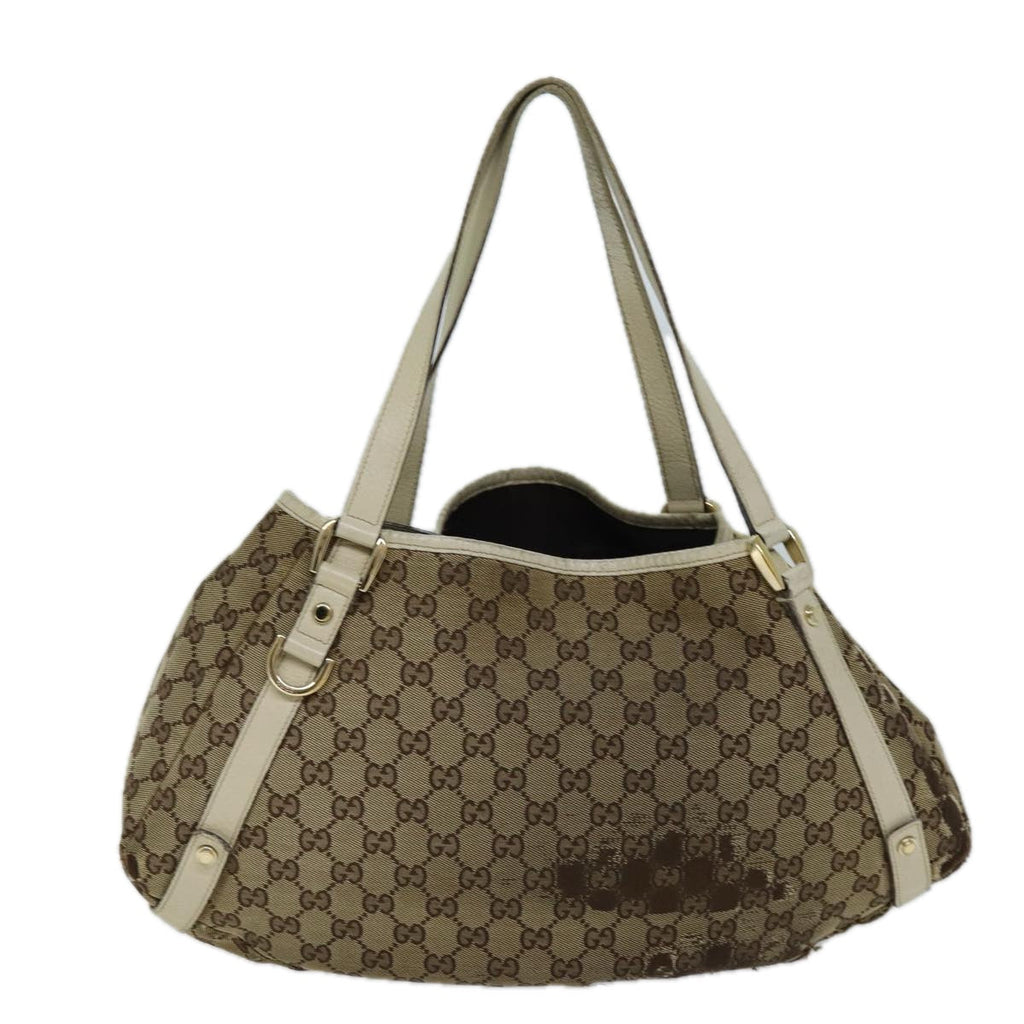 GUCCI GG Canvas Tote Bag Beige 130736 73364