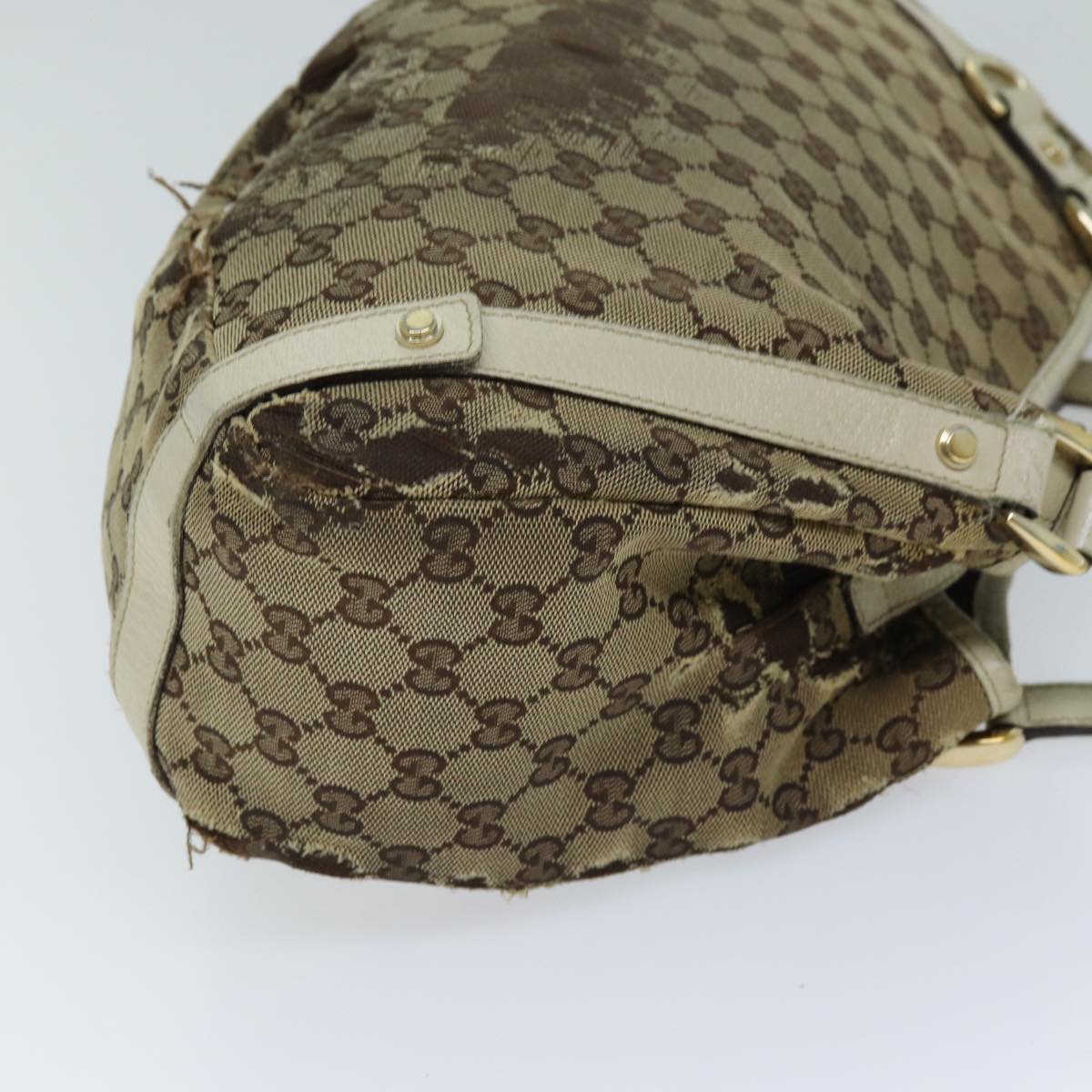GUCCI GG Canvas Tote Bag Beige 130736 73364
