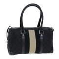 GUCCI GG Canvas Sherry Line Hand Bag White Black 000 0851 73370