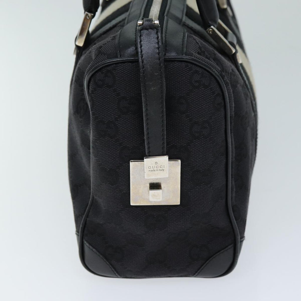 GUCCI GG Canvas Sherry Line Hand Bag White Black 000 0851 73370