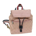 GUCCI GG Canvas Sherry Line Backpack Pink Red Navy 003 0242 73372