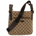 GUCCI GG Canvas Shoulder Bag Beige 122793 73373