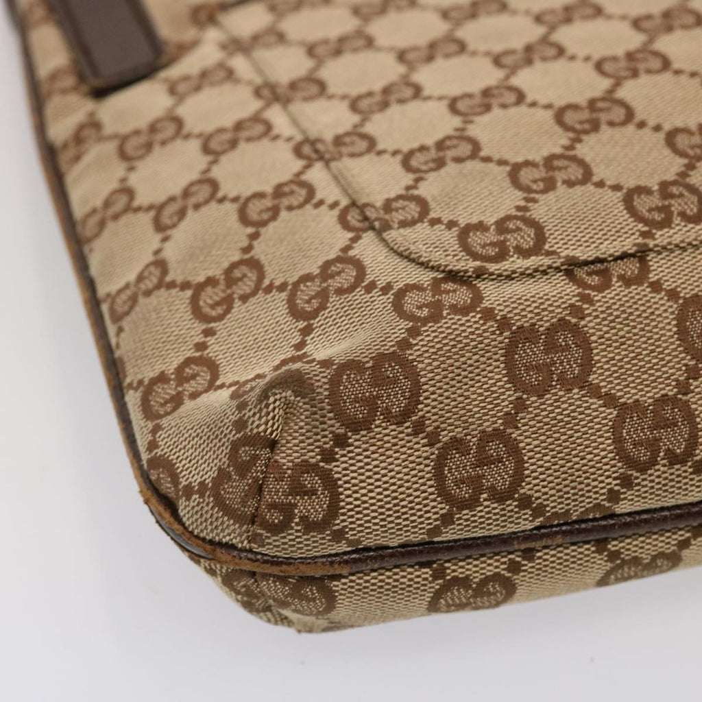 GUCCI GG Canvas Shoulder Bag Beige 122793 73373