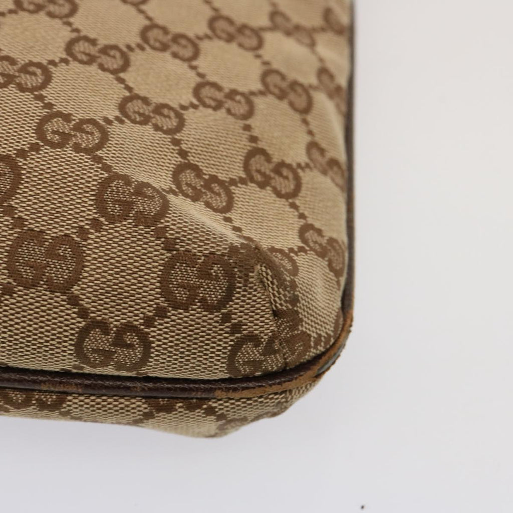GUCCI GG Canvas Shoulder Bag Beige 122793 73373